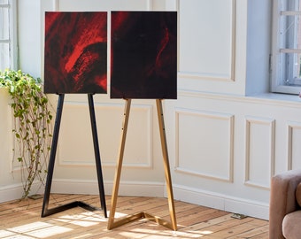 Metal Floor Easel - Black or White