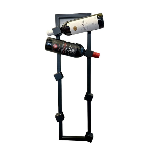 Metal Wall Mount Wine Rack - Wine Storage Rack - Wine Holder - Wine Bottle Holder - Steel Wine Rack - Wine Stand - Housewarming Gift