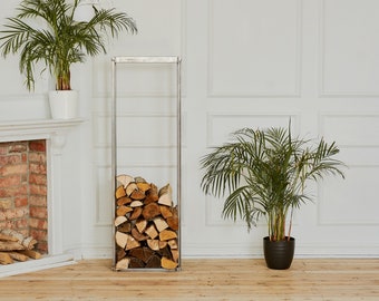 Steel Firewood Rack - Black