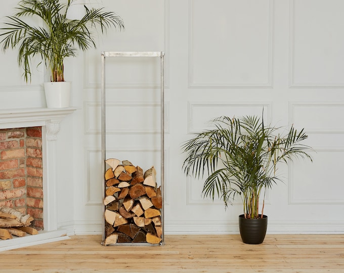 Steel Firewood Rack - Black