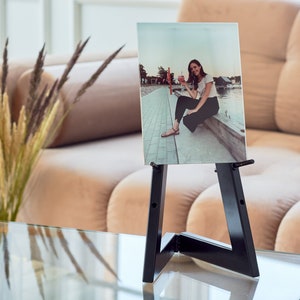 Cavalete de metal para mesa - Mesa de pintura - Suporte para livros de receitas - Cavalete de mesa - Suporte para fotos - Decoração de casamento - Decoração de mesa - Cavalete de aço