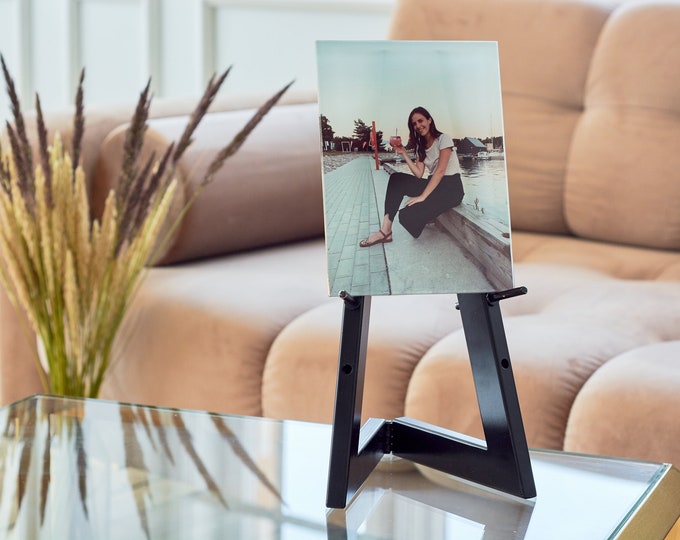 Table Top Metal Mini Easel - Black or White