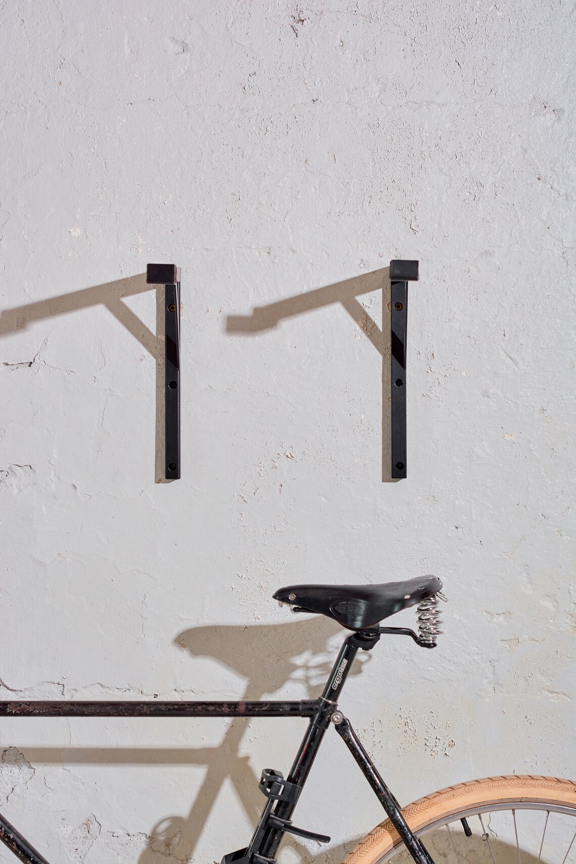 Metal Bicycle Rack With Felt-lined Grooves - Perfect for Organizing ...
