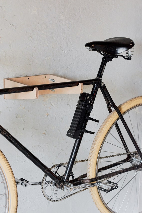 🚲 Cómo hacer UN PORTA BICICLETA de madera – (SOPORTE O COLGADOR de  bicicleta a la pared) 