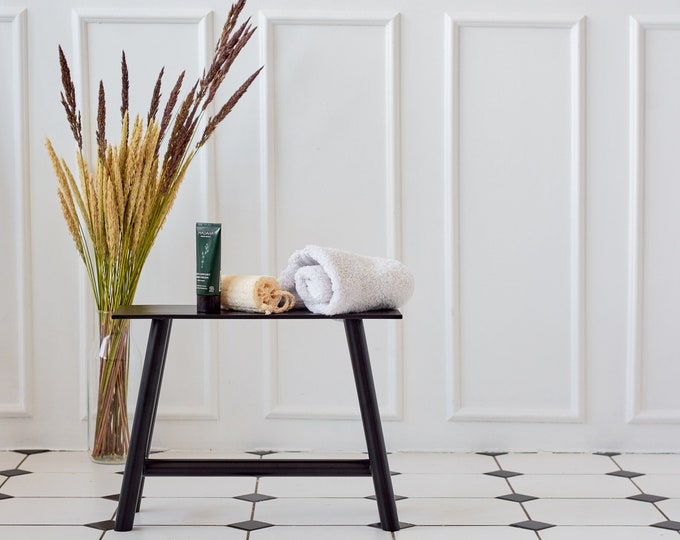 Metal Stepping Stool - Black