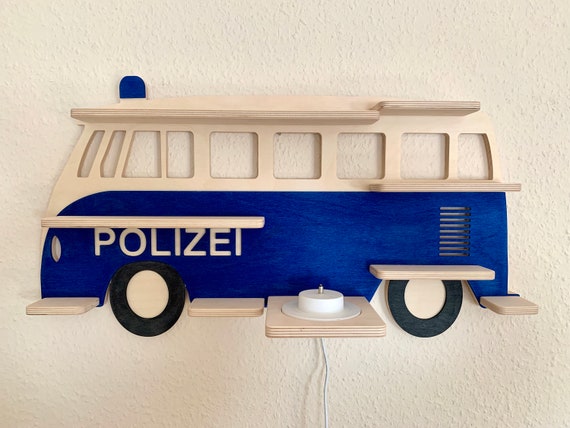 Police Tonieregal Bulli for Toniebox and Tonies / VW VAG T1 Police Car 