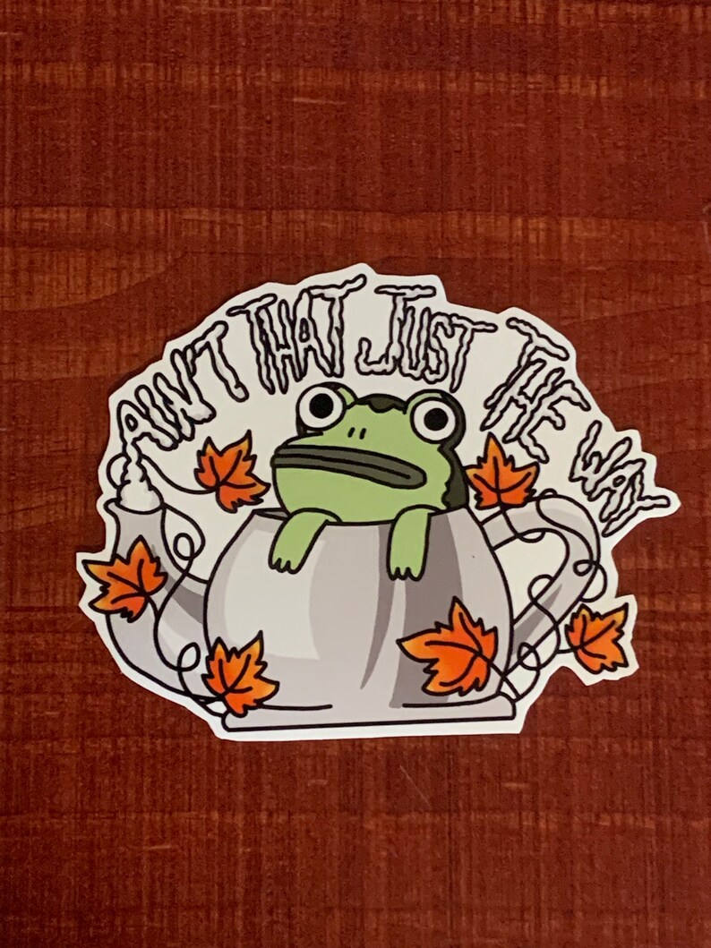 Over the Garden Wall Frog Vinyl Sticker Etsy