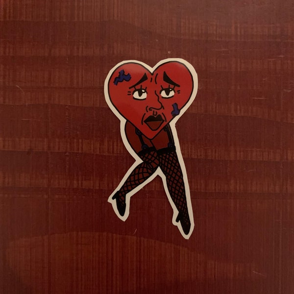 Heart Throb Vinyl Sticker