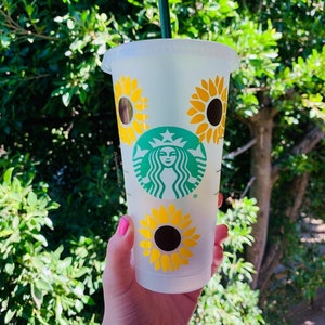 Sunflower Starbucks Cup