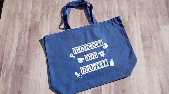 Daddy to Be Hospital Bag, Hospital Survival Bag, New Dad Bag, New Dad  Survival Gift, Diaper Duty Doody Tote Bag 