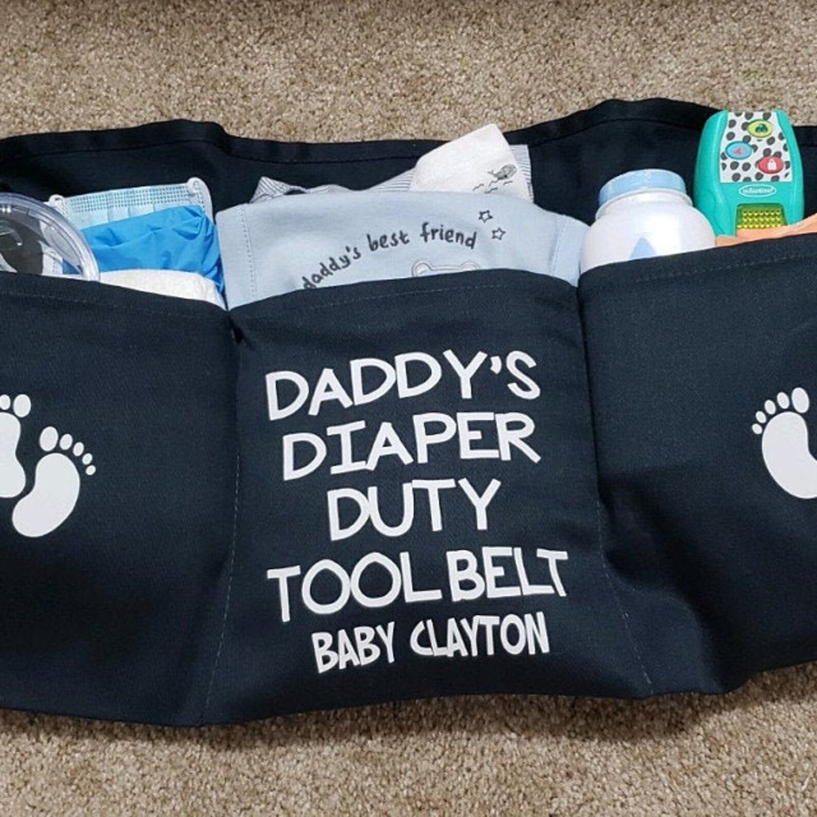 Custom Daddy's Diaper Duty Doody Tool Belt Baby Shower or Etsy