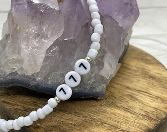 Angel Number Necklace Custom Color | Personalized Spiritual Jewelry | 111 222 333 444 555 Gift for Her
