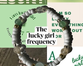 Lucky Girl Frequency Bracelet - Manifestation Crystal Bracelet | Lucky Girl Energy Jewelry for Abundance & Confidence