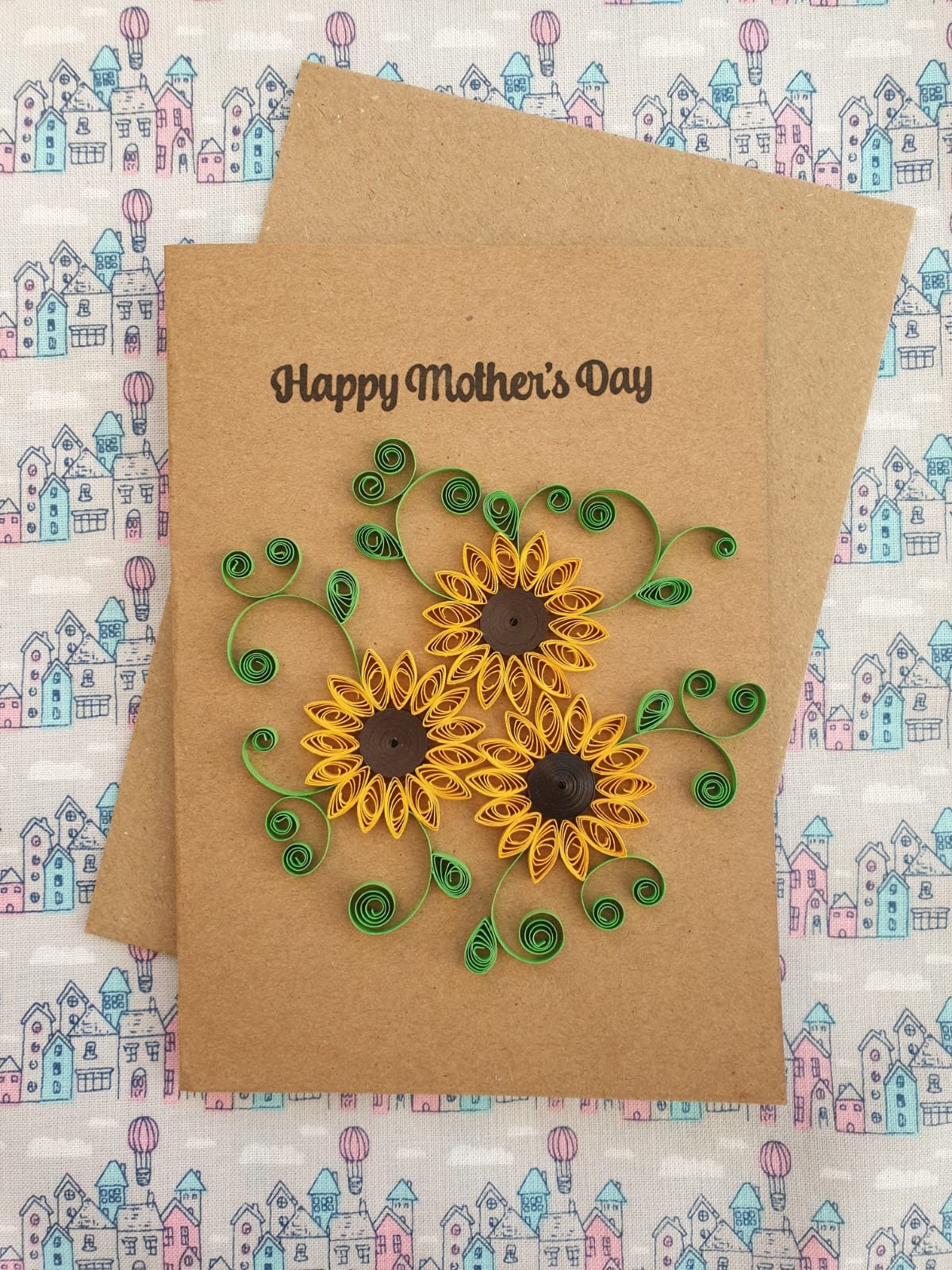 TUMYBee Sunflower Greeting Card for Mom | Happy Birthday and Mother Day Quilling Cards | 3D Greeting Card Paper Handmade Art - Design Greeting Card