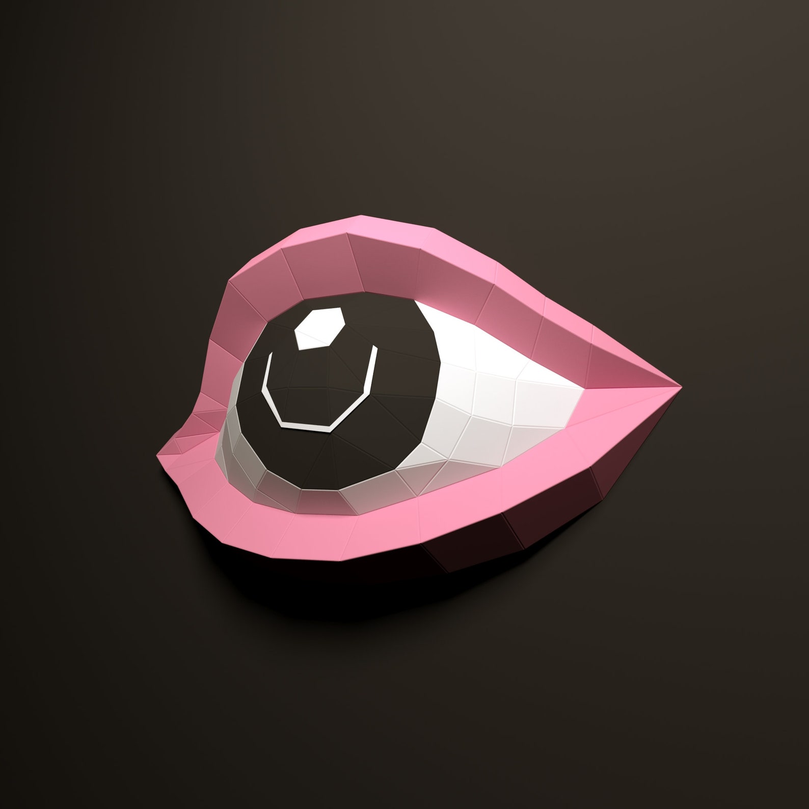 Eye Papercraft SVG DXF Pdf 3D DIY low poly paper crafts decor Etsy