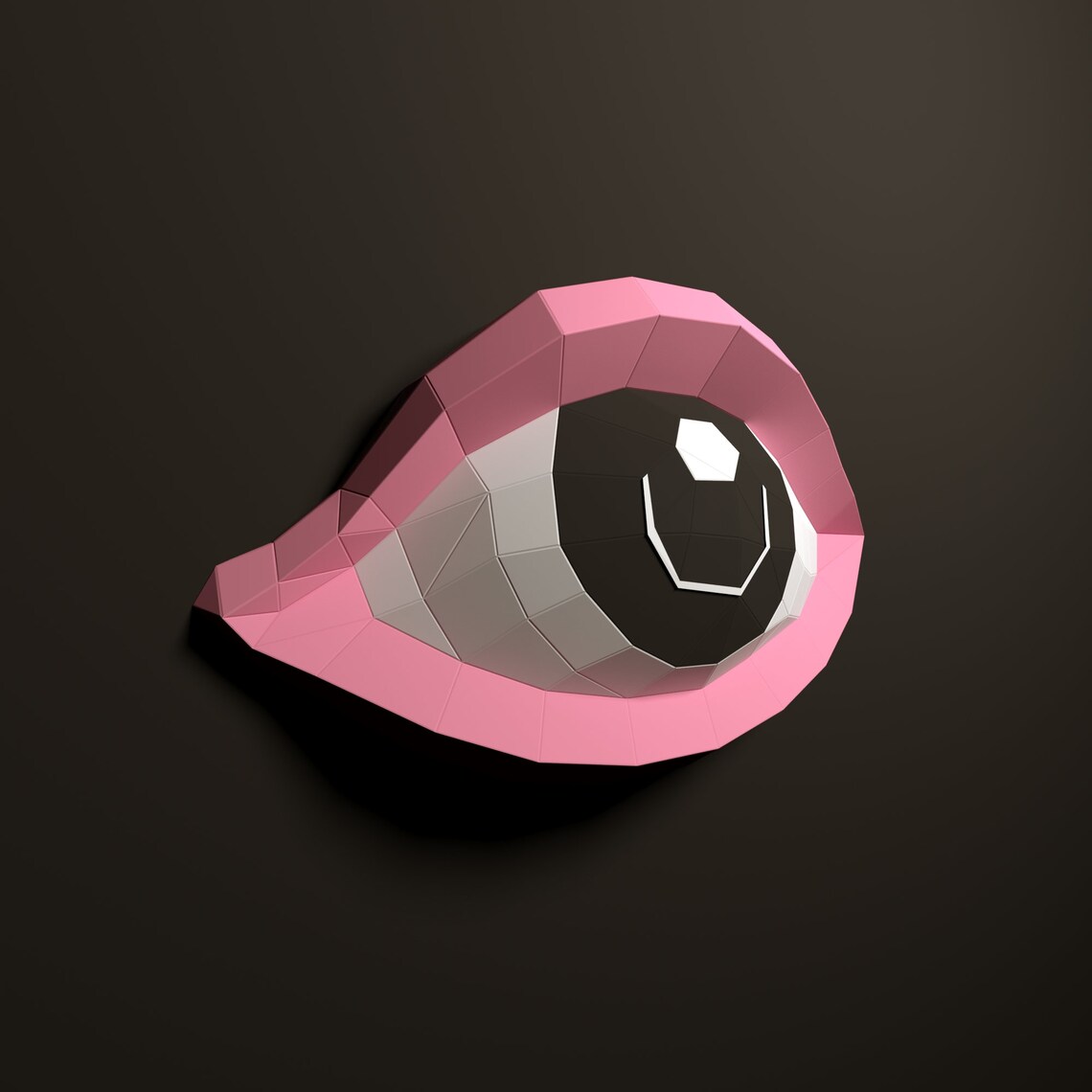 Eye Papercraft SVG DXF Pdf 3D DIY low poly paper crafts decor Etsy