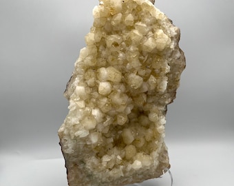 Large Citrine Cluster on a stand , showpiece crystal , collector crystal , heat treated citrine