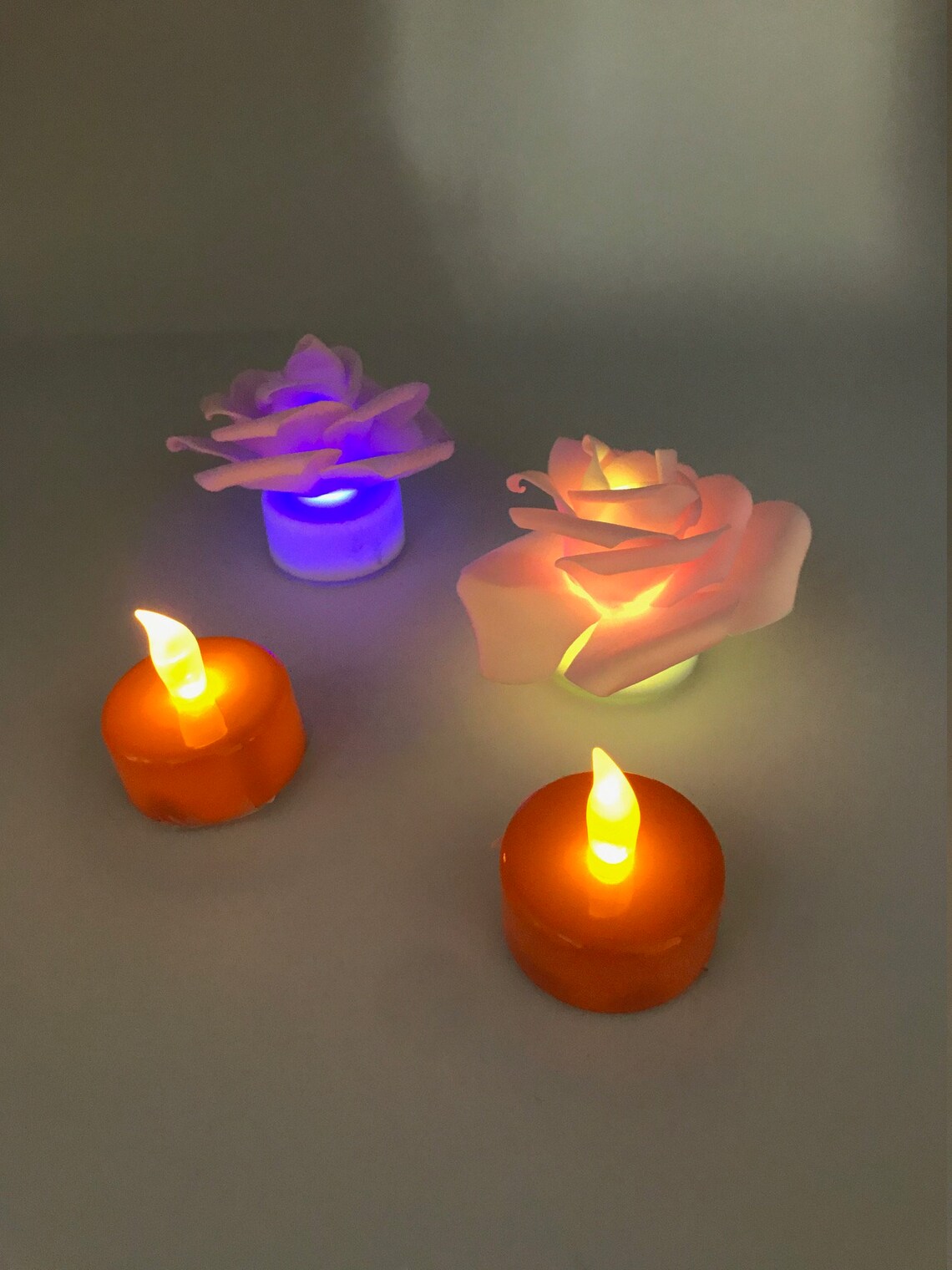 Electric Tea Light Candles LED TEALIGHT CANDLES flower Etsy