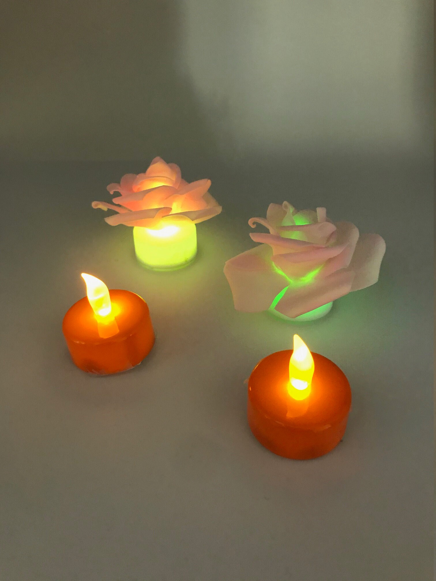 Electric Tea Light Candles LED TEALIGHT CANDLES flower Etsy