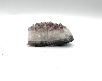 Raw Amethyst Geode Piece, Amethyst Cluster with inclusions Amethyst Crystal