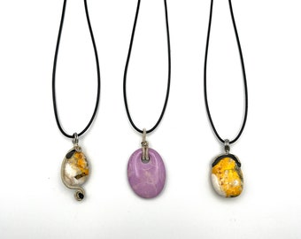 Phosphosiderite, Bumble Bee Jasper Pendant, CRYSTAL PENDANTS