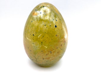 Énorme oeuf de Pâques en verre coloré, oeuf de Pâques, décoration d'oeuf en verre