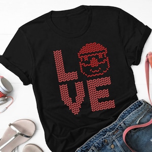 Love Santa Christmas T-Shirt, Christmas T-Shirt, Santa Christmas T-Shirt, Family Christmas T-Shirt, Short-Sleeve Unisex T-Shirt