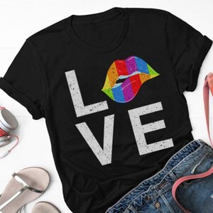Gay Pride Rainbow LBGTQ T Shirt, Lesbian Rainbow shirt, Gay symbol shirt Lesbian Bisexual shirt, Short-Sleeve Unisex T-Shirt