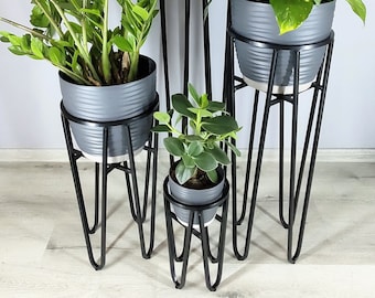 Plant stand metal, Hairpin legs, Flower stand, Plant rack, Plant holder, Flower rack, Pot holder, pot stand, Flower holder, Pot rack,