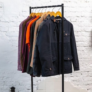 Metal Clothing Rack black, Garment Stand, Wardrobe Rack, Clothes Stand, Attire Rack, Sturdy Apparel Display, Garment Holder, Wardrobe Stand