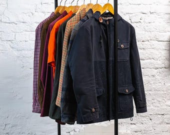 Kleiderständer metall, Freistehende kleiderstange, Kleiderständer schwarz, Garderobenstange, Garderobe, Bekleidungsständer,