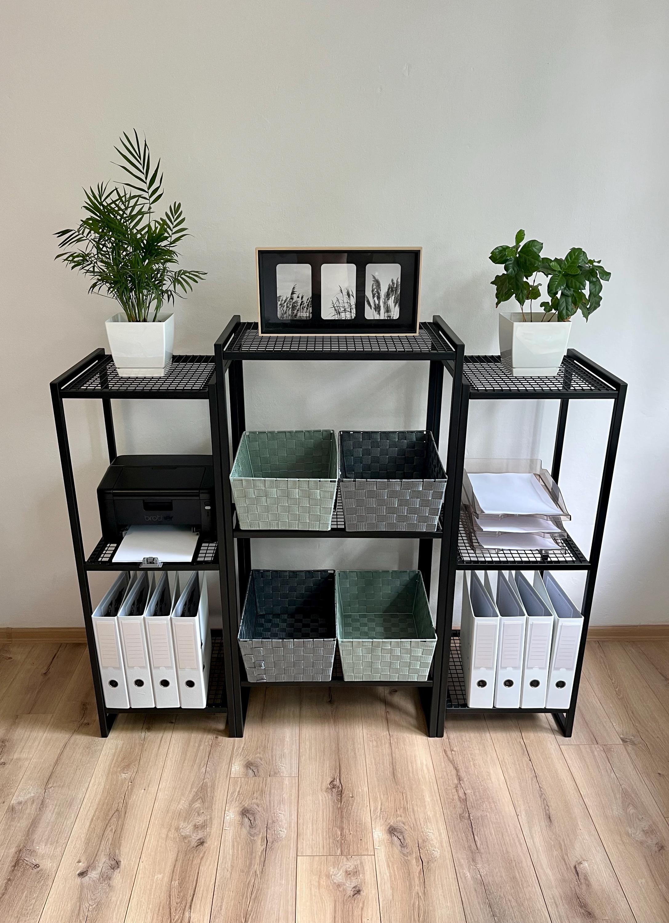 Bücherregal Mit Metallrahmen, 180 Cm Hoch, 7 Offene Regale – Rustikales Vintage-Design, Einfach Montierbar