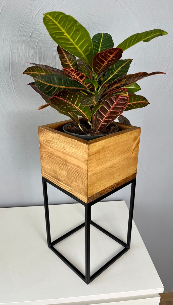 TOYANDONA Pflanzenhocker Weiß - Stabiler Blumentopfständer 23x20cm Für Bonsai & Sukkulenten