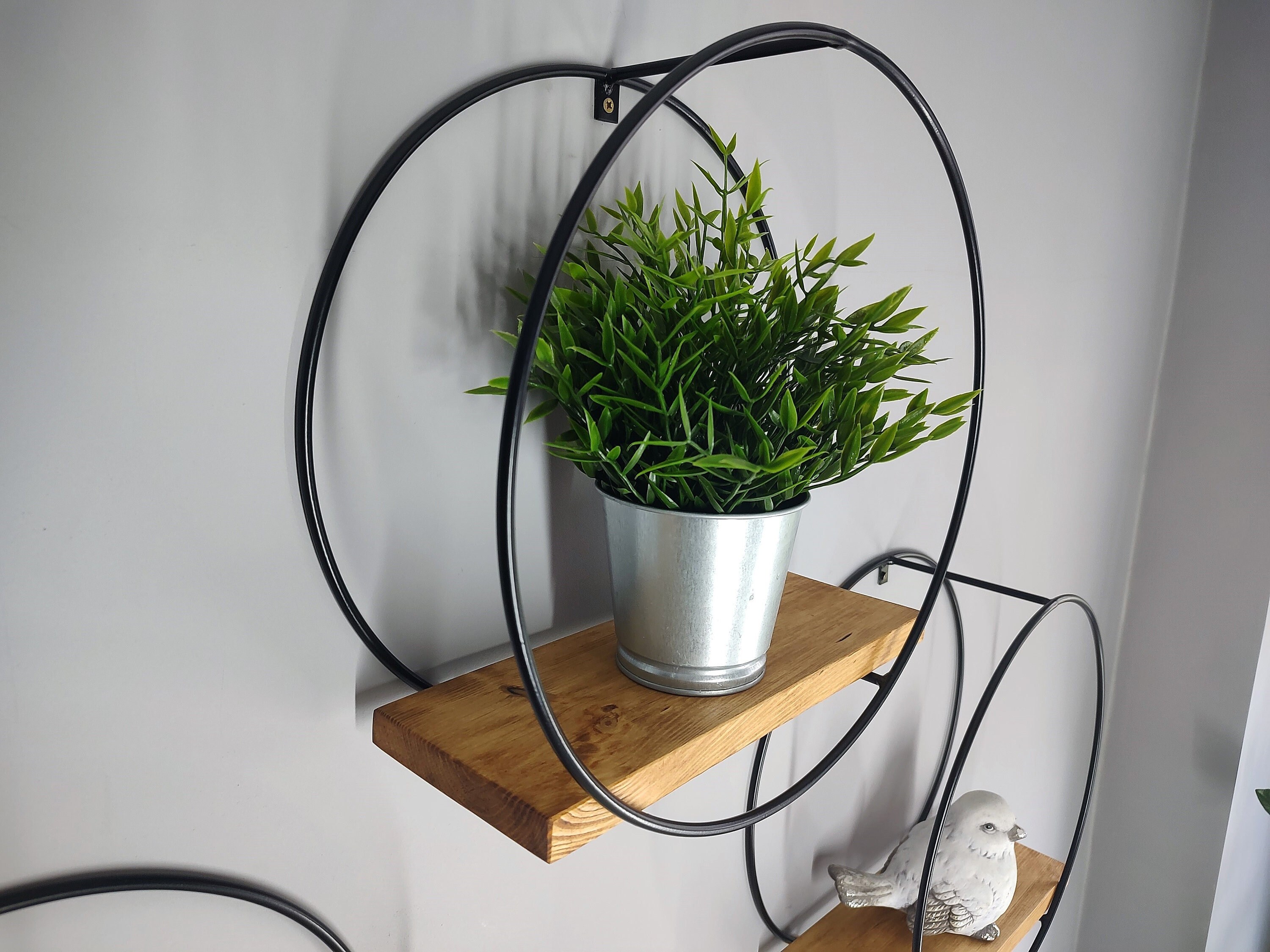Wall Hanging Shelf Black Hanging Shelves Plant Shelves Etsy