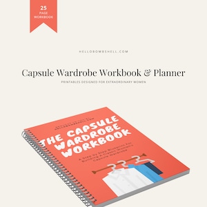 Capsule Wardrobe Planner Printable, Capsule Wardrobe Workbook, Outfit Planner