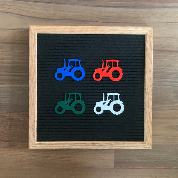 Tractor icon for felt letter board | tractor letterboard shape