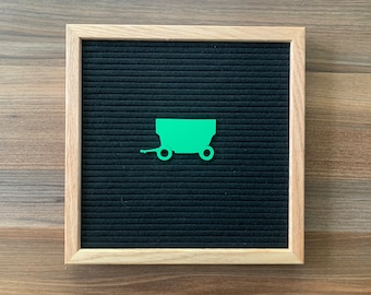 Grain Wagon Icon for Felt Letter Board