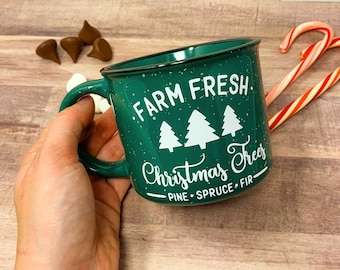 Farm Fresh Christmas Trees Campfire-Style Mug