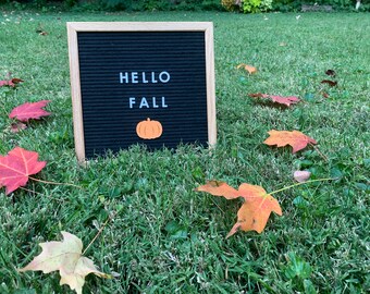 Pumpkin Icon for Felt Letter Board