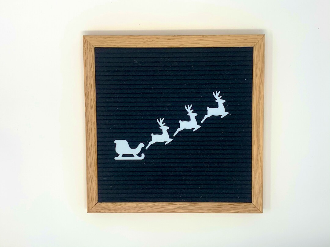 Letter R Sleigh Sleigh and Reindeer 4-piece Icon Set for Felt Letter Board - Etsy