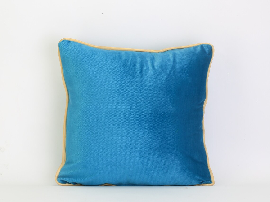 Velvet Pillow Cover Blue Green Gray Velvet Pillow Velvet Etsy