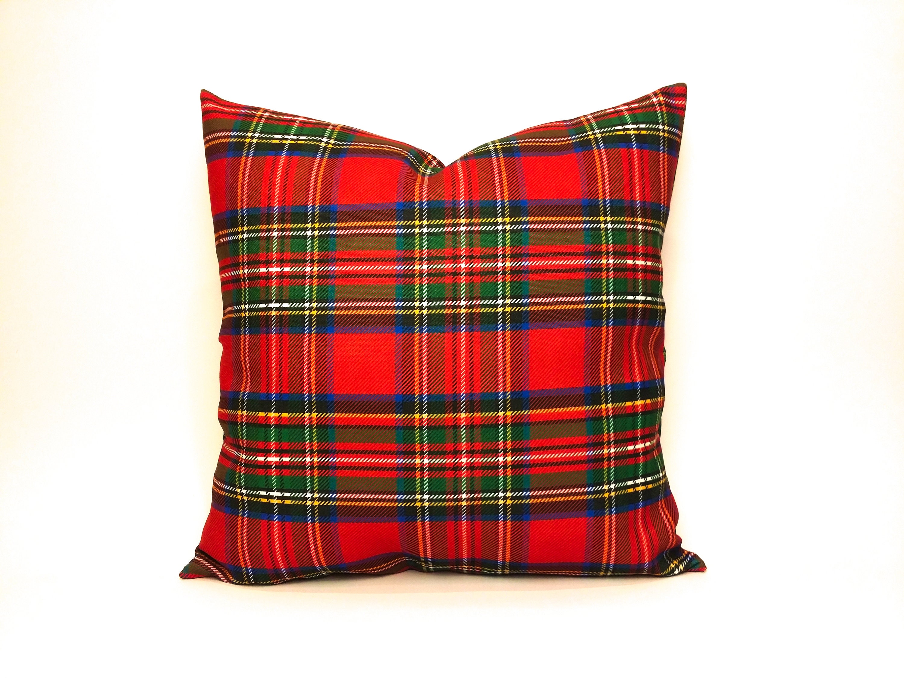 Christmas Pillow Cover Red Tartan Plaid Pillow Farmhouse Etsy