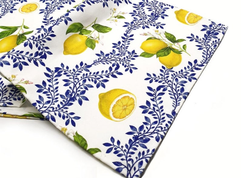 Lemon Fabric Placemat Placemats With Lemon Fabric Placemat Etsy