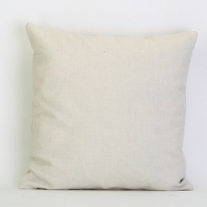 Solid Beige Pillow Cover, Solid Cream Cushion Cover, Neutral Pillow Cover, Tan Throw Pillow Cover, Natural Couch Pillow, Beige Pillow Case