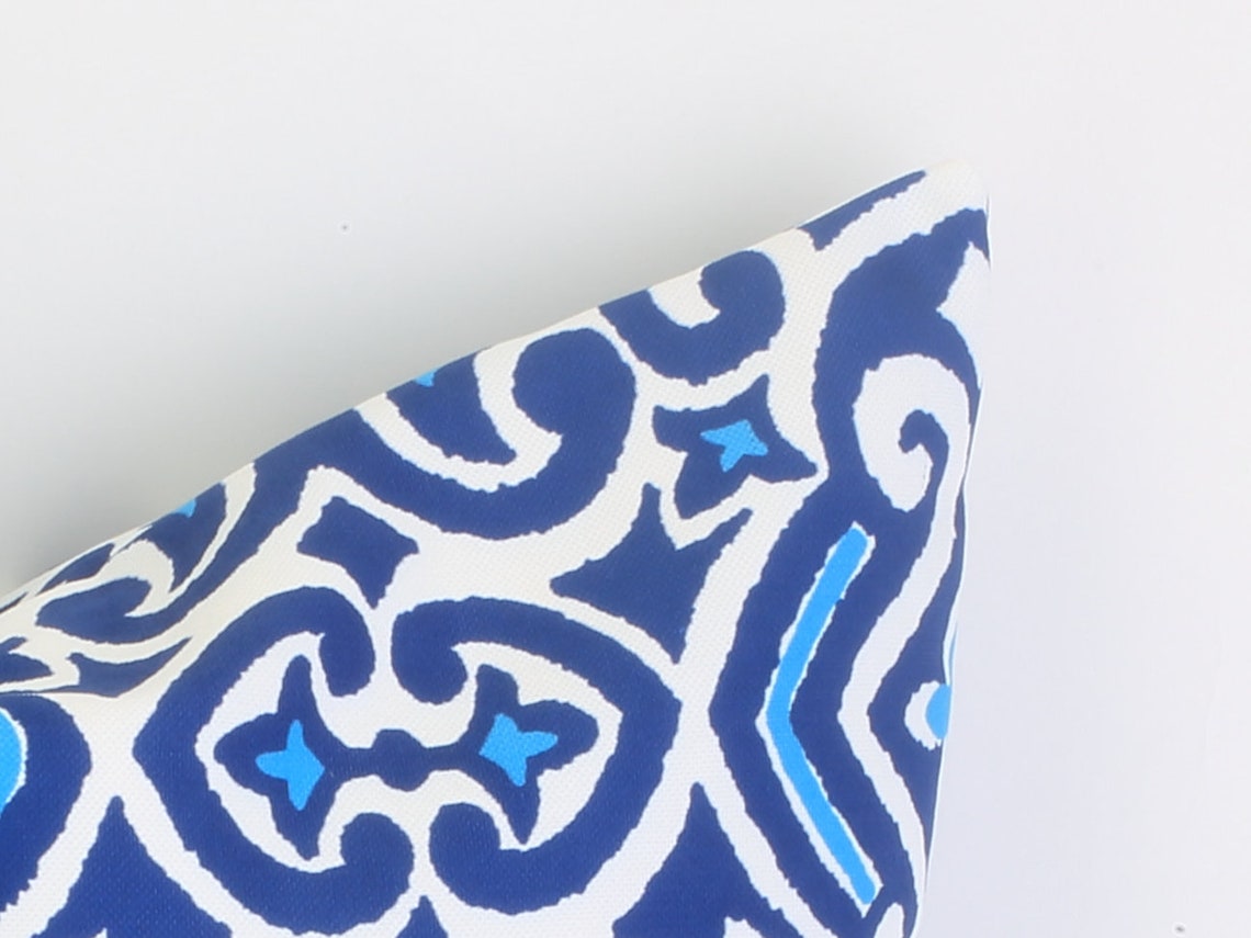 Marine Blue Pillow Blue Pillow Case Cushion Cover Blue Home Etsy