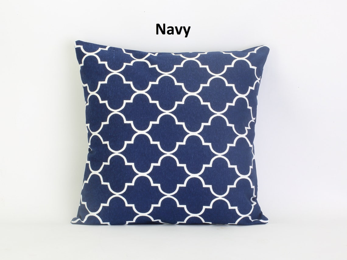 Blue Moroccan Pillow Cover Blue Cushion Cover Nursery Pillow Etsy