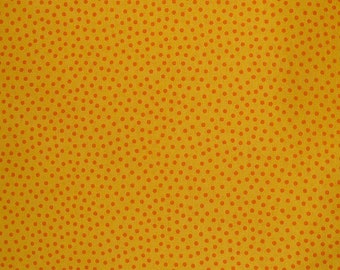 Baumwolle Westfalenstoffe Junge Linie kleine Punkte gelb 0,5 m