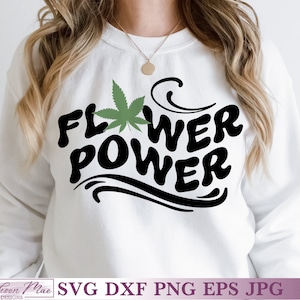 Marijuana Leaf SVG, Flower Power, Digital Cut File, For Cricut, Silhouette Cameo, Brother Scan n Cut