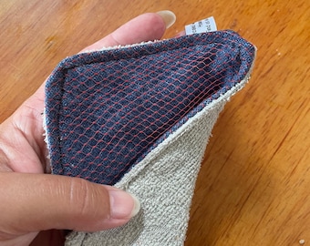 Reusable Un-Sponges | Handmade Scrubby Set | Zero Waste Kitchen | Upcycled Fabric Dish Scrubber