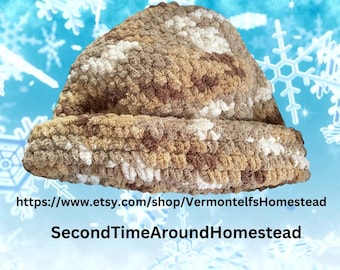 Custom Crocheted Winter Hat: Handmade Adult Beanie, Your Choice of Colors